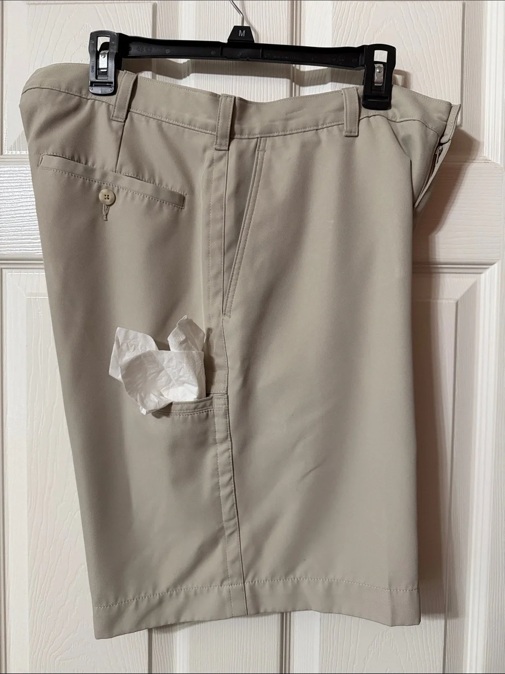 PGA Tour Flat Front Shorts Size 36 Men's - Sand Khaki